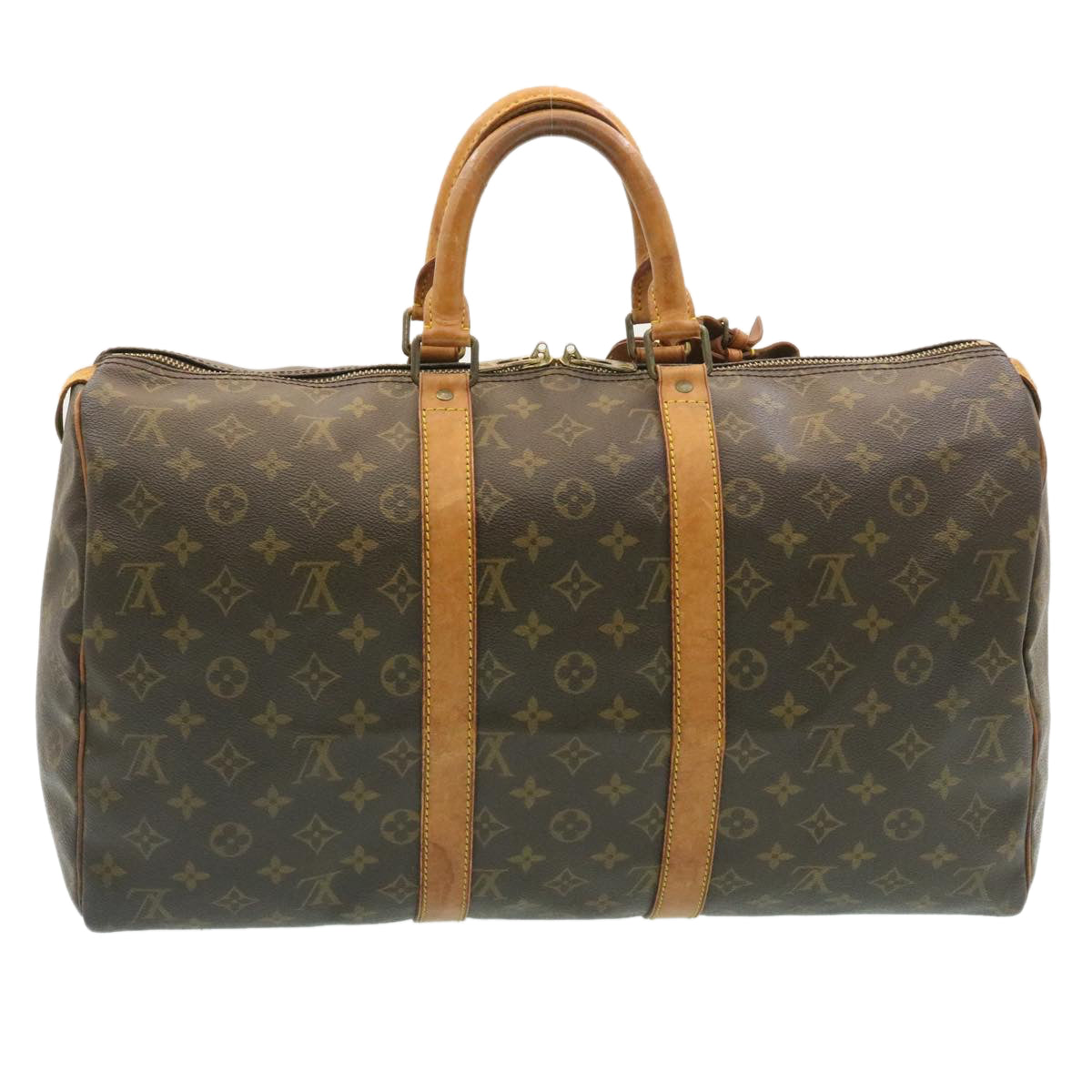 LOUIS VUITTON Monogram Keepall 45 Boston Bag M41428 LV st057