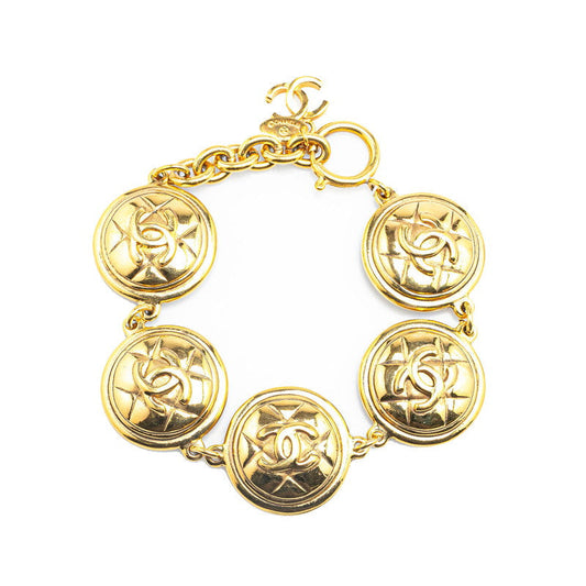 Chanel Matelasse Coco Mark 5-Link Bracelet