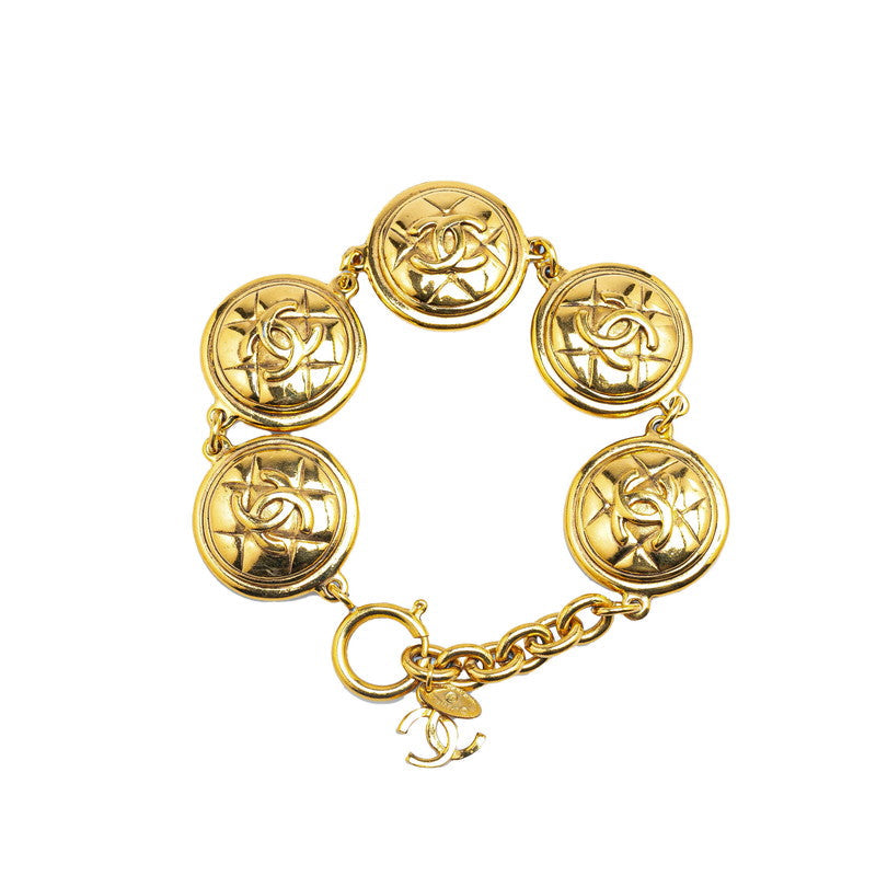 Chanel Matelasse Coco Mark 5-Link Bracelet