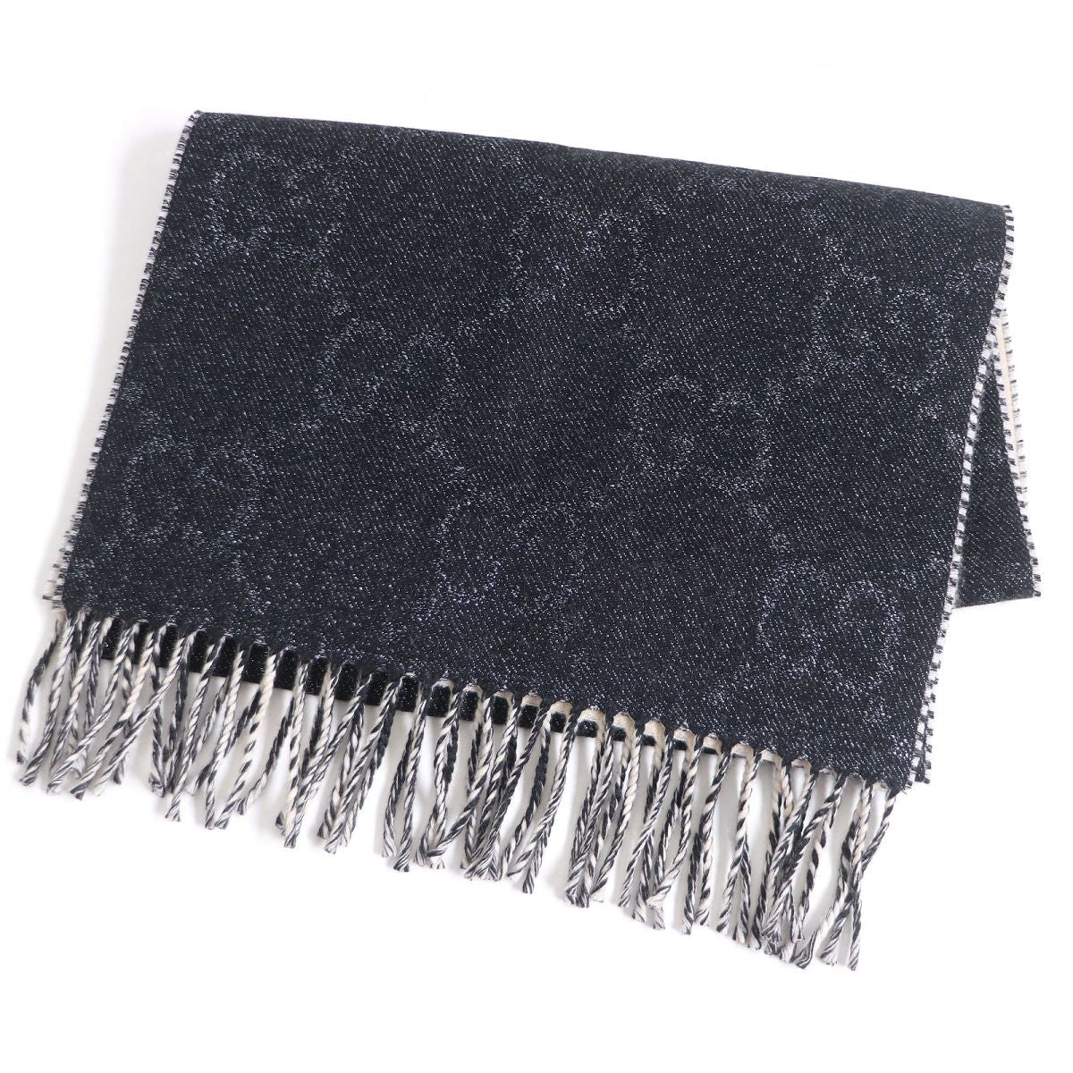 Luxury Gucci Trending 2025 GG Metallic Wool Jacquard Scarf