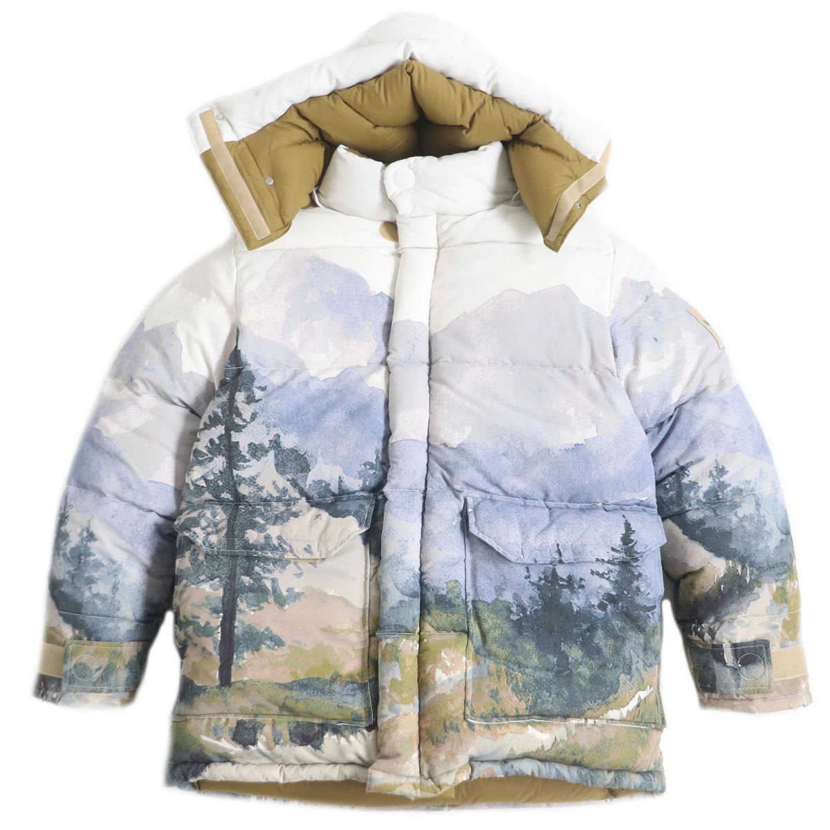 Luxury Gucci Trending 2025 x The North Face Trail Print Down Jacket L