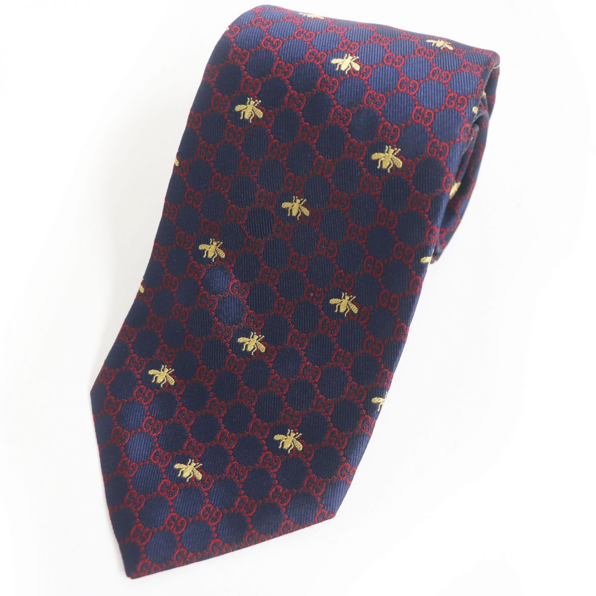 Luxury Gucci Trending 2025 Silk Tie GG Print Bee Logo Embroidery