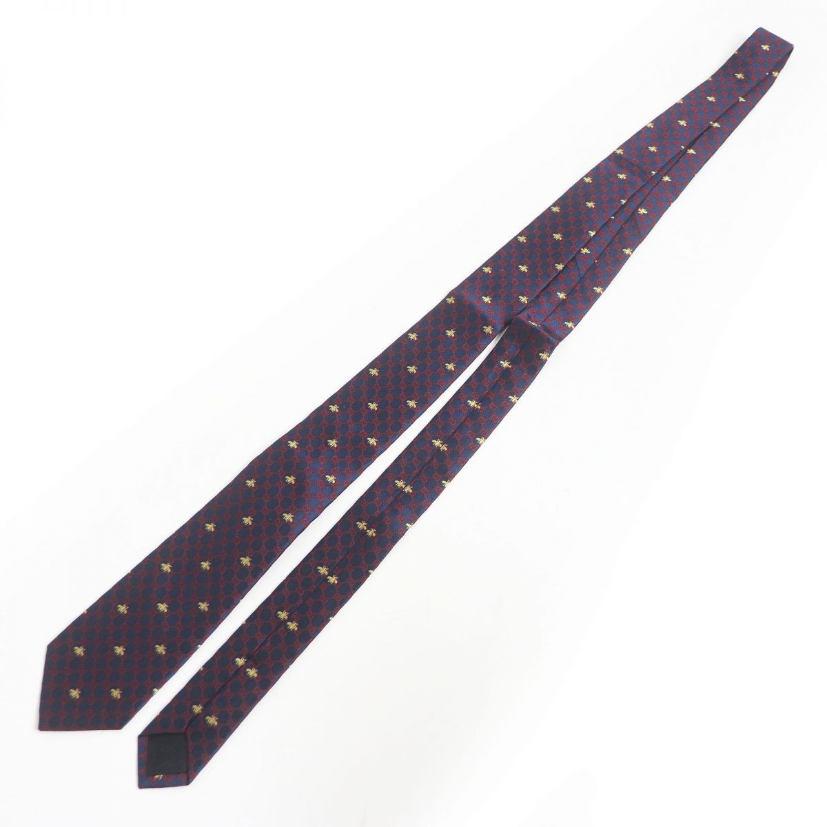 Luxury Gucci Trending 2025 Silk Tie GG Print Bee Logo Embroidery