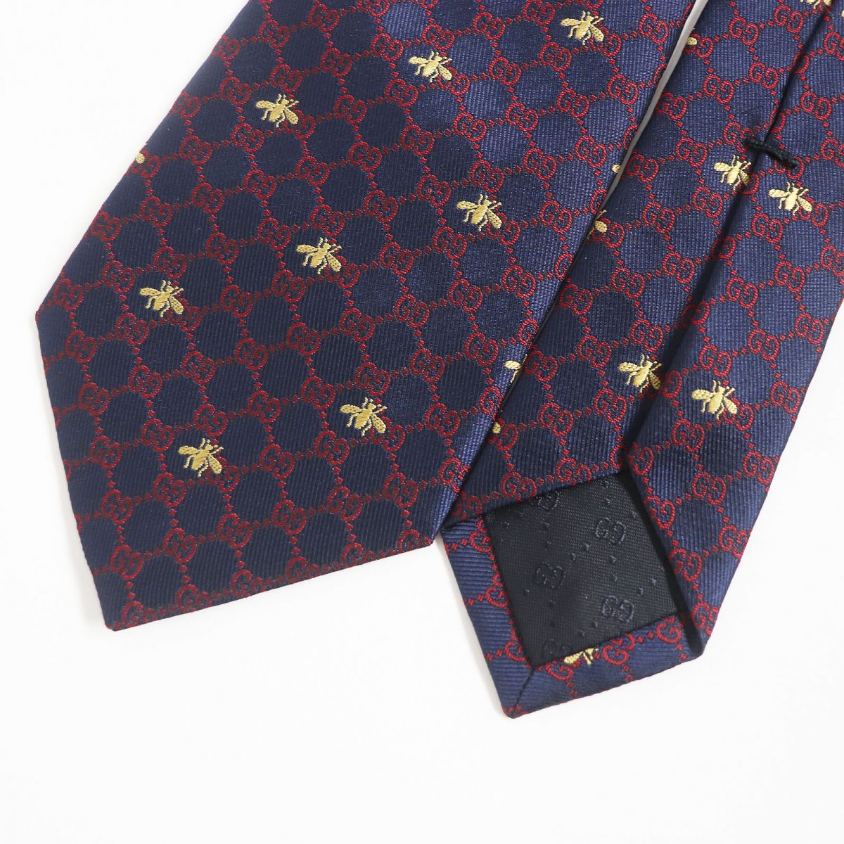 Luxury Gucci Trending 2025 Silk Tie GG Print Bee Logo Embroidery