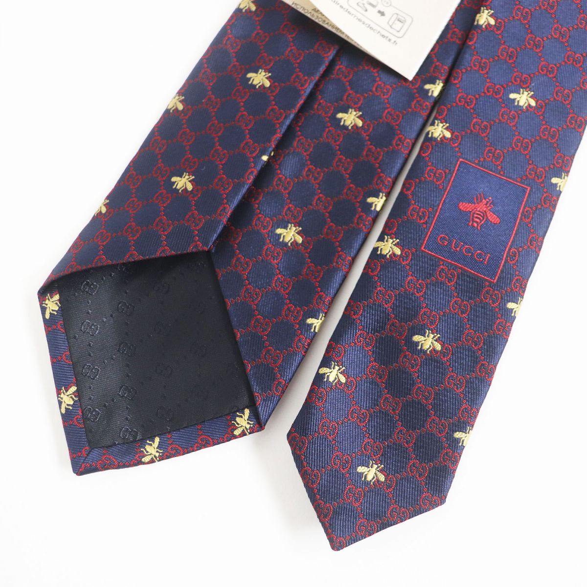 Luxury Gucci Trending 2025 Silk Tie GG Print Bee Logo Embroidery