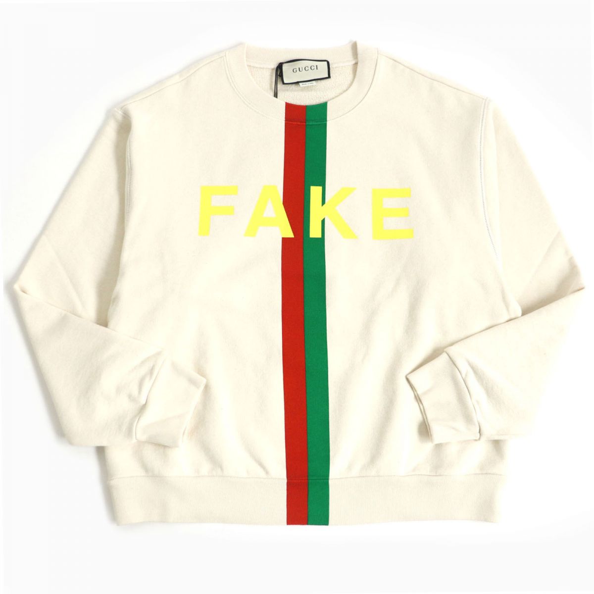 Luxury Gucci Trending 2025 Cotton Web Line Print Sweatshirt S