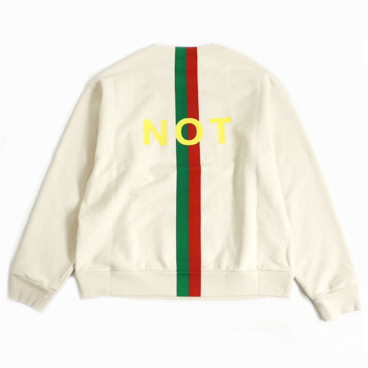 Luxury Gucci Trending 2025 Cotton Web Line Print Sweatshirt S