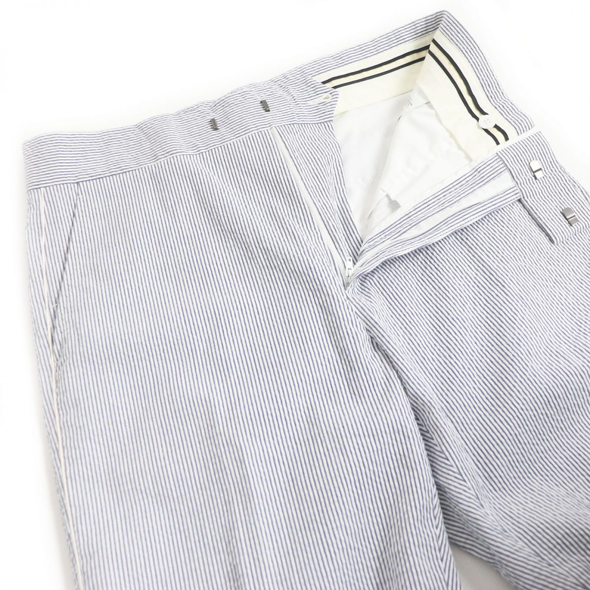 Luxury Gucci Trending 2025 Stripe Cotton Seersucker Pants 479313