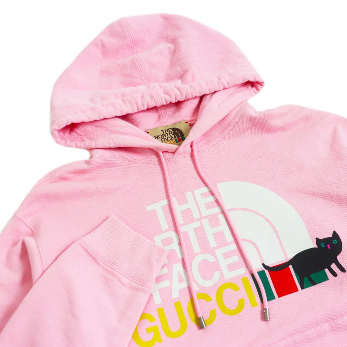Luxury Gucci Trending 2025 x The North Face Logo Hoodie Pink M