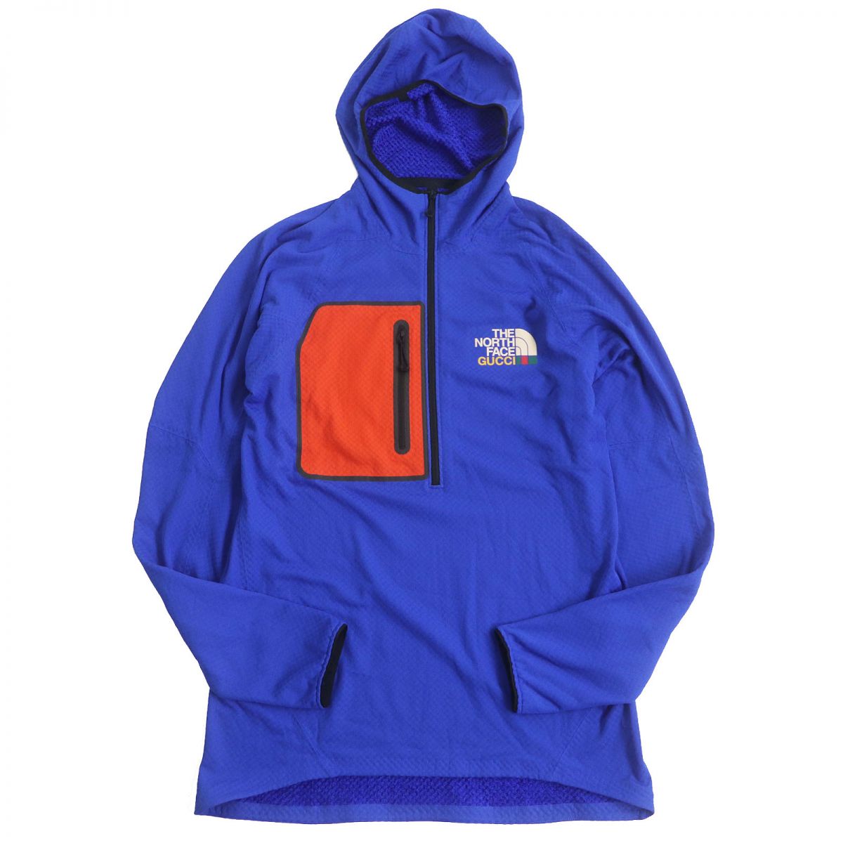 Luxury Gucci Trending 2025 x The North Face Fleece Half-Zip Hoodie Blue M