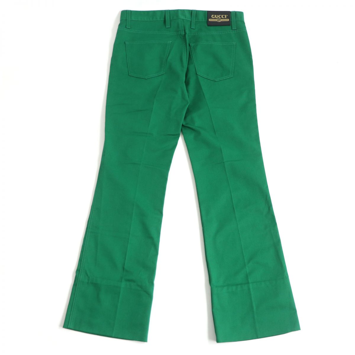Luxury Gucci Trending 2025 Bootcut Trousers Green 32