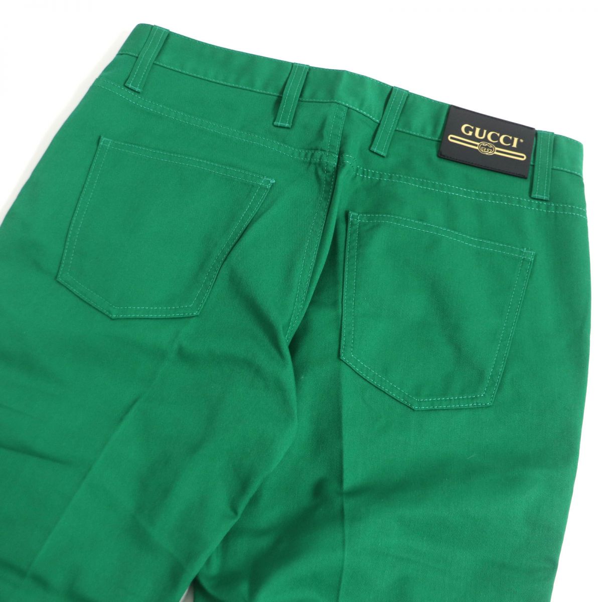 Luxury Gucci Trending 2025 Bootcut Trousers Green 32
