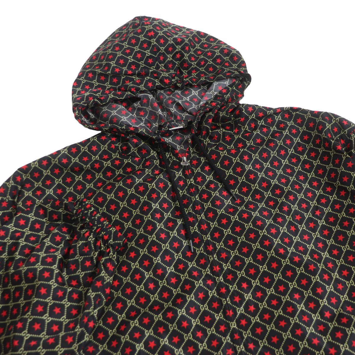 Luxury Gucci Trending 2025 GG Star Print Nylon Windbreaker Jacket