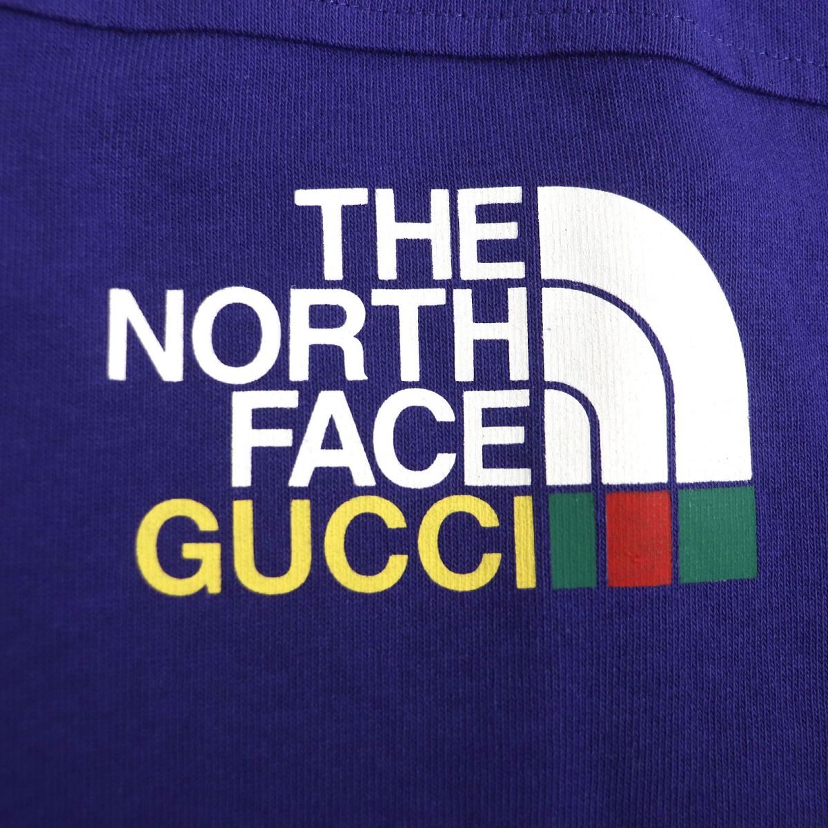 Luxury Gucci Trending 2025 x The North Face Logo T-shirt Blue S