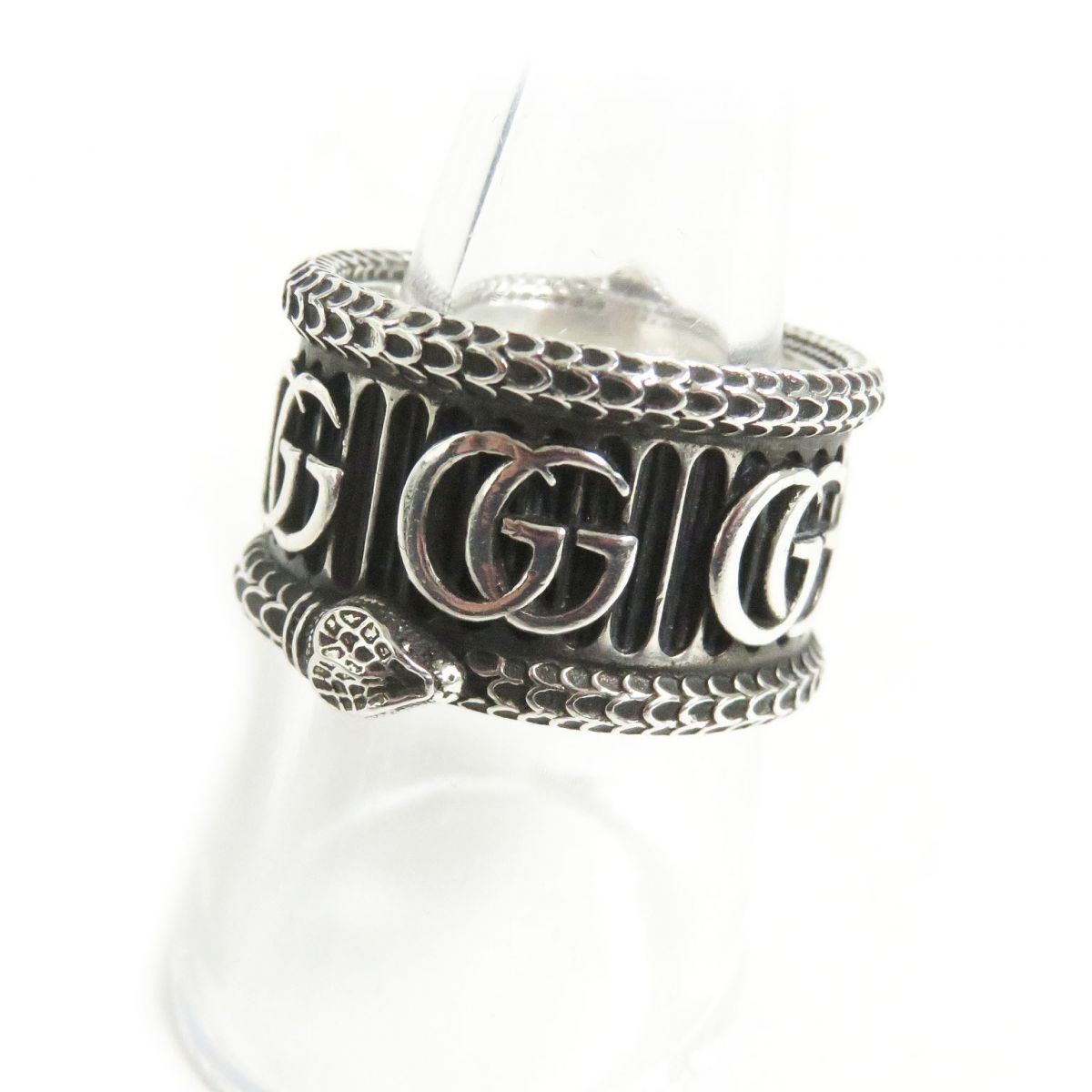 Luxury Gucci Trending 2025 Double G Snake Silver Ring 577201