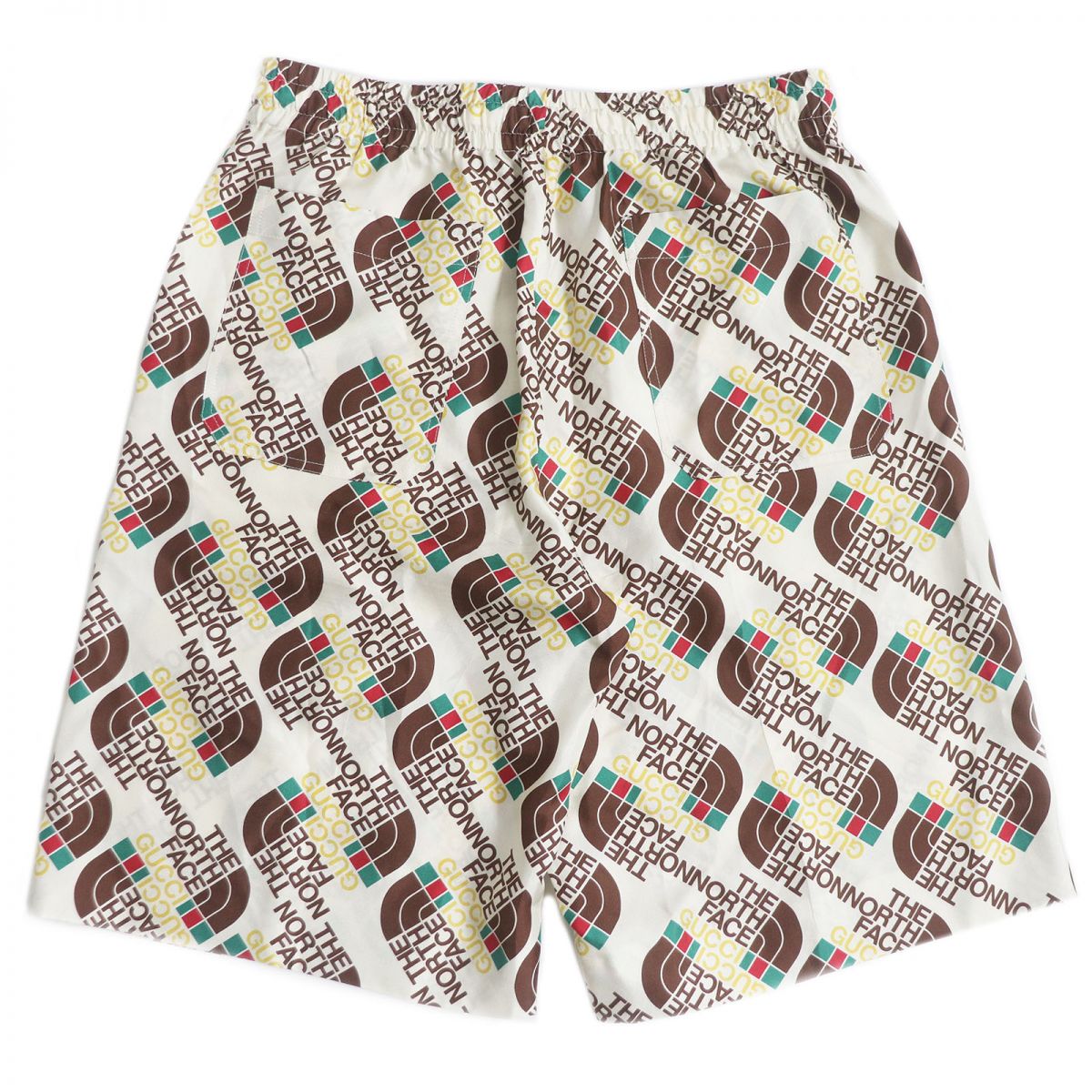 Luxury Gucci Trending 2025 x The North Face Silk Logo Shorts Ivory 46