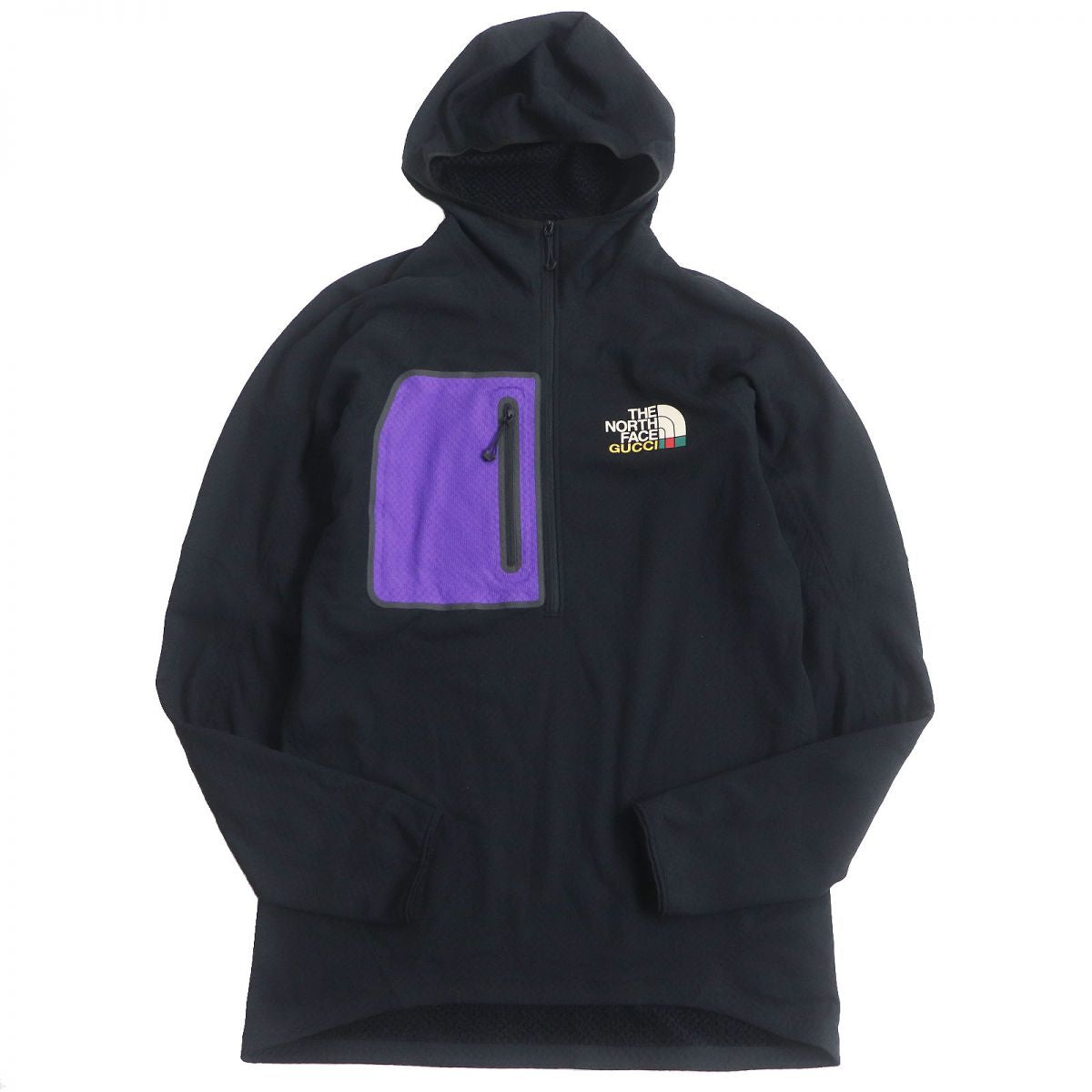 Luxury Gucci Trending 2025 x The North Face Fleece Half-Zip Jacket Black S