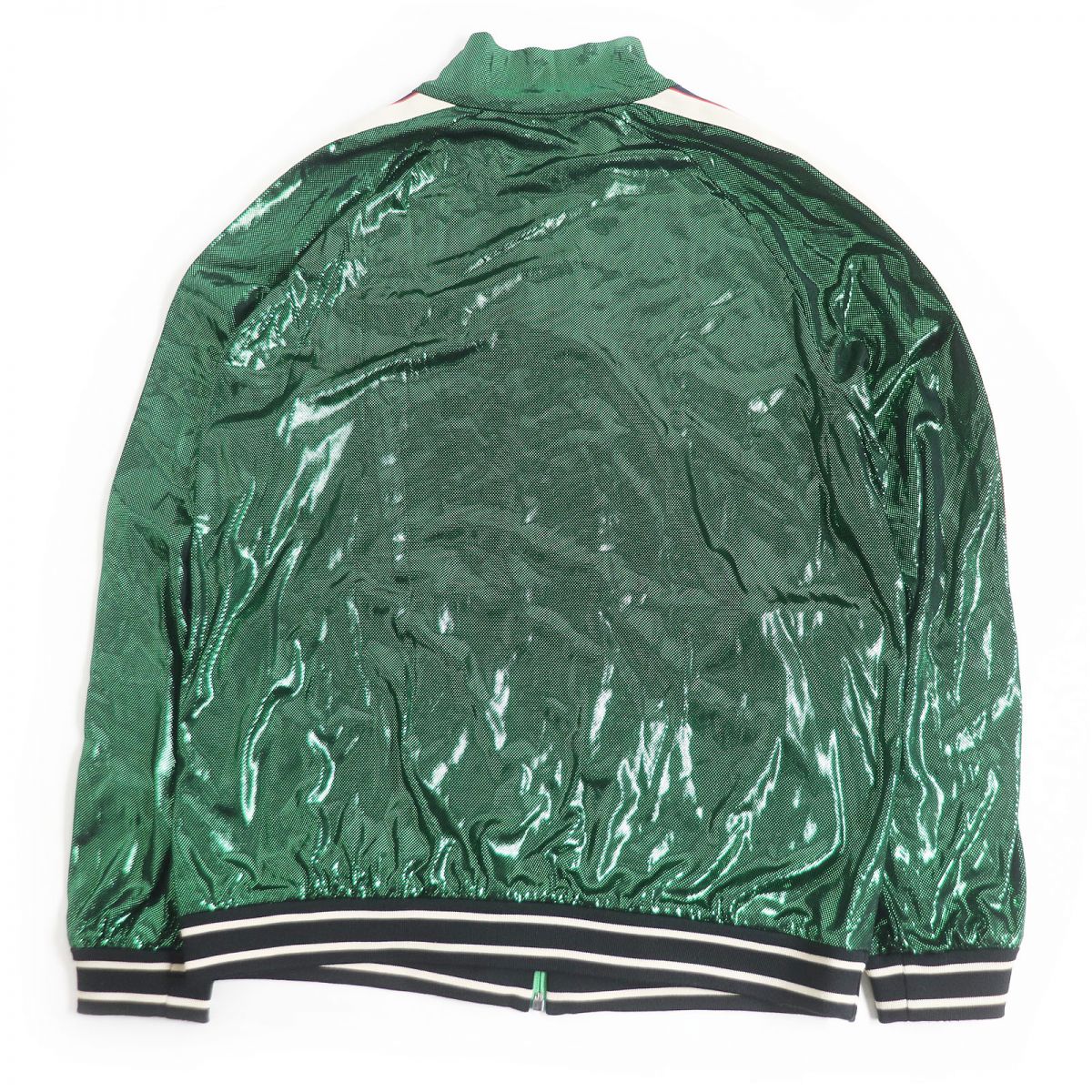 Luxury Gucci Trending 2025 545652 Oversized Laminate Track Jacket M