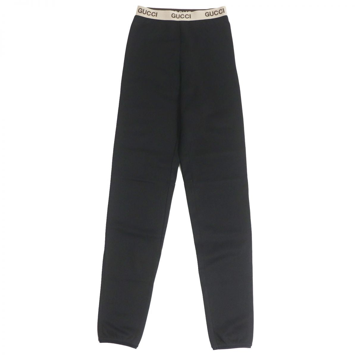 Luxury Gucci Trending 2025 Ribbed Logo Leggings Black XS