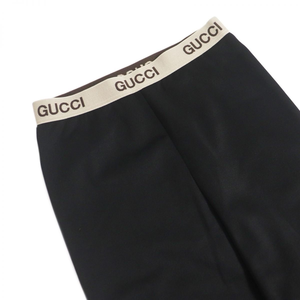 Luxury Gucci Trending 2025 Ribbed Logo Leggings Black XS