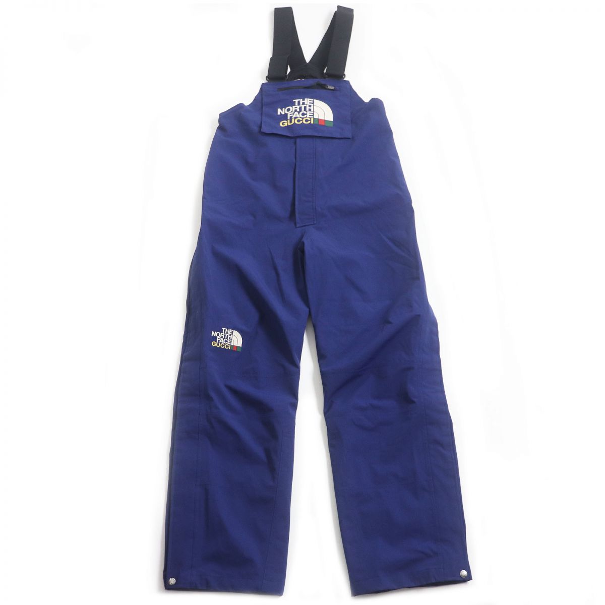 Luxury Gucci Trending 2025 x The North Face Logo Embroidery Overalls M Blue