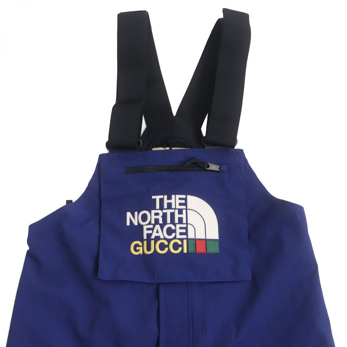 Luxury Gucci Trending 2025 x The North Face Logo Embroidery Overalls M Blue