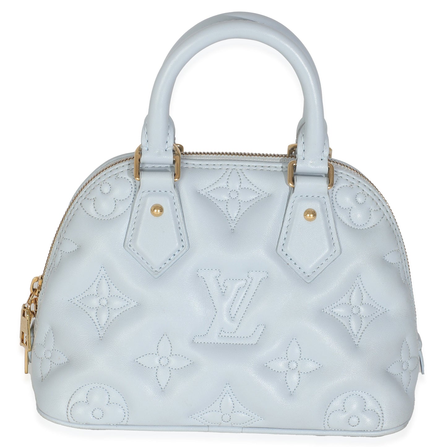 Louis Vuitton Blue Glacier Bubblegram Calfskin Alma BB