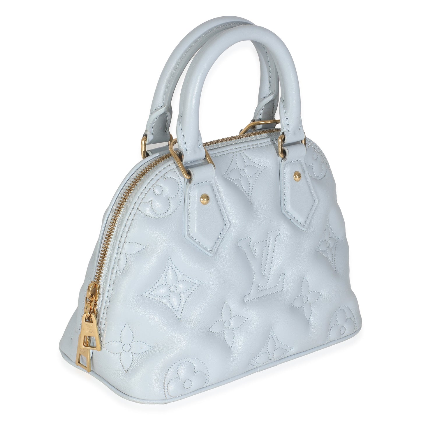 Louis Vuitton Blue Glacier Bubblegram Calfskin Alma BB
