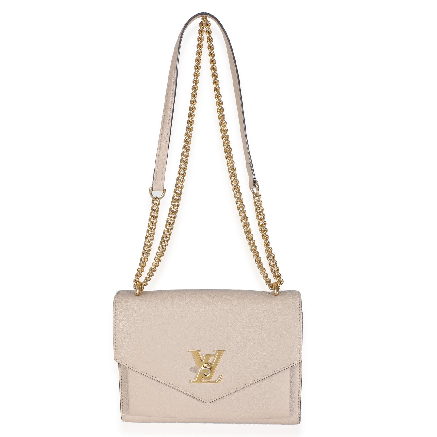 Louis Vuitton Pink Calfskin Mylockme Chain Bag BB