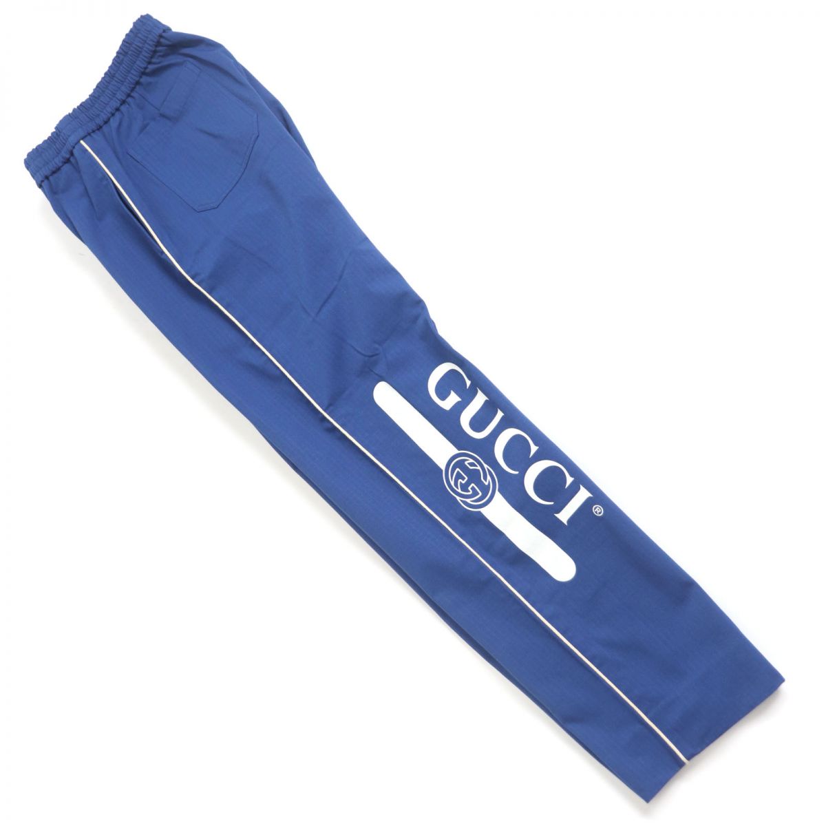 Luxury Gucci Trending 2025 Logo Print Cotton Jogger Pants Blue 46