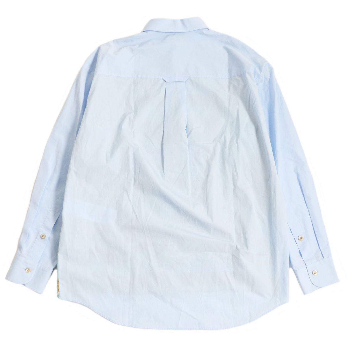 Luxury Gucci Trending 2025 Silk Cotton Shirt Light Blue Size 46