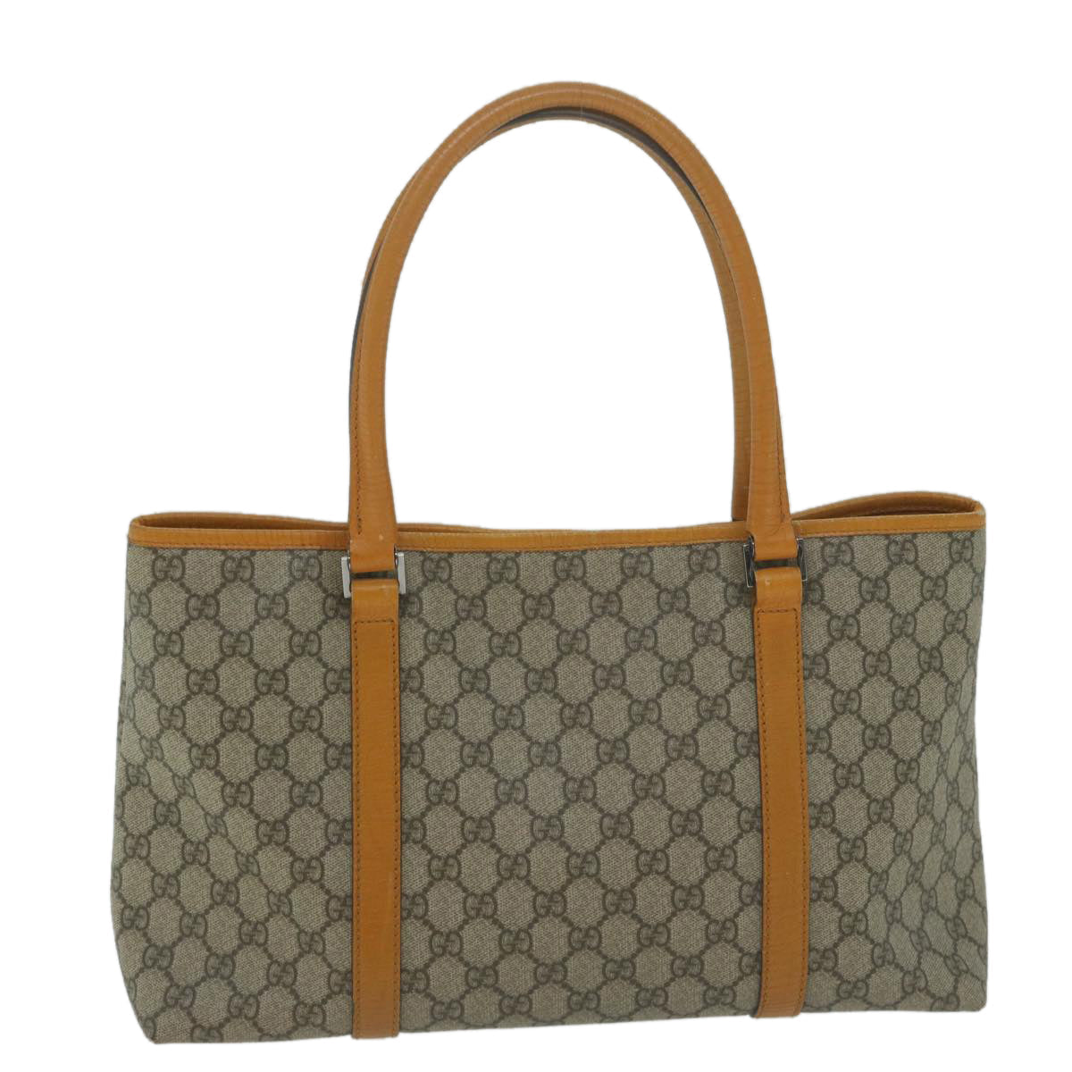 GUCCI GG Canvas Tote Bag PVC Beige 114595  tb1008
