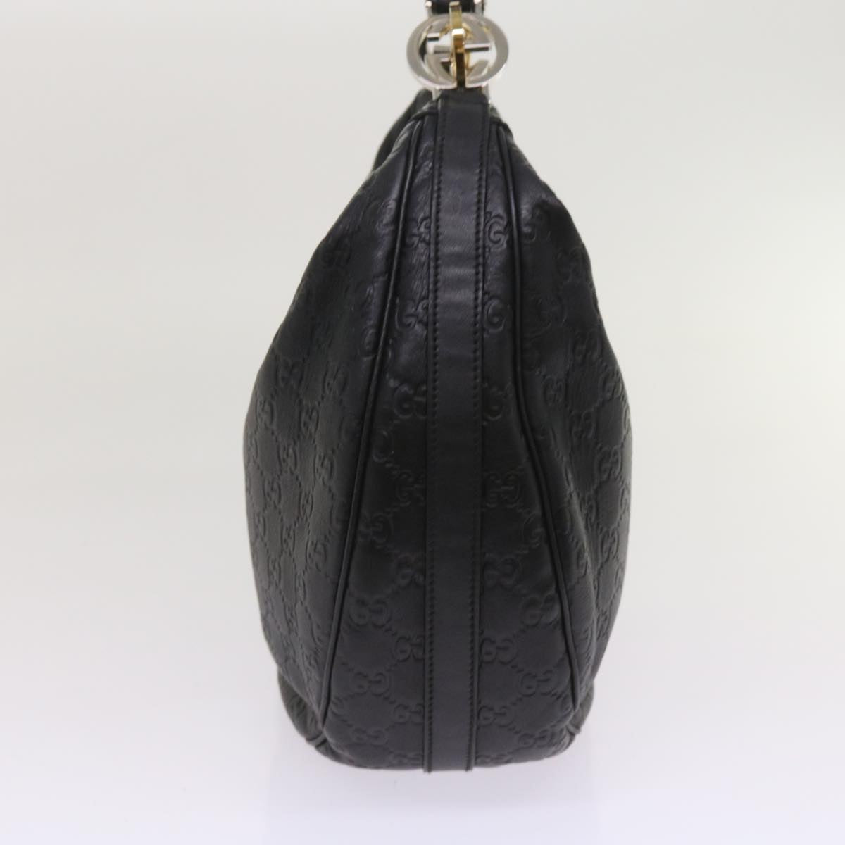 GUCCI GG Canvas Guccissima Shoulder Bag Black 232962  tb1033