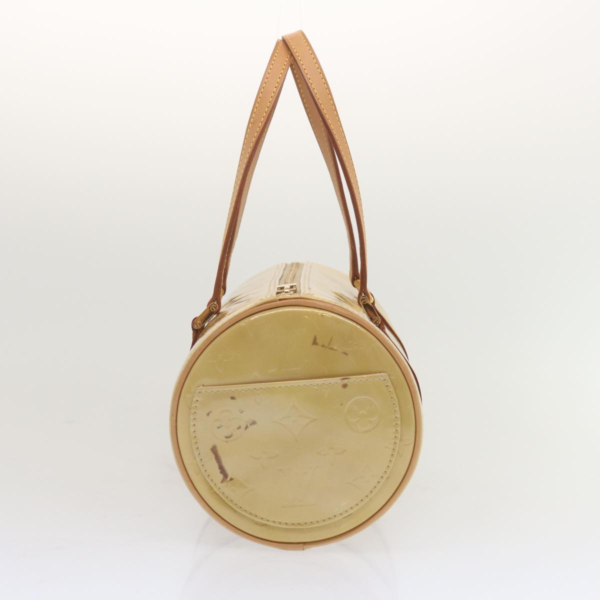LOUIS VUITTON Monogram Vernis Bedford Hand Bag Beige M91006 LV tb1050