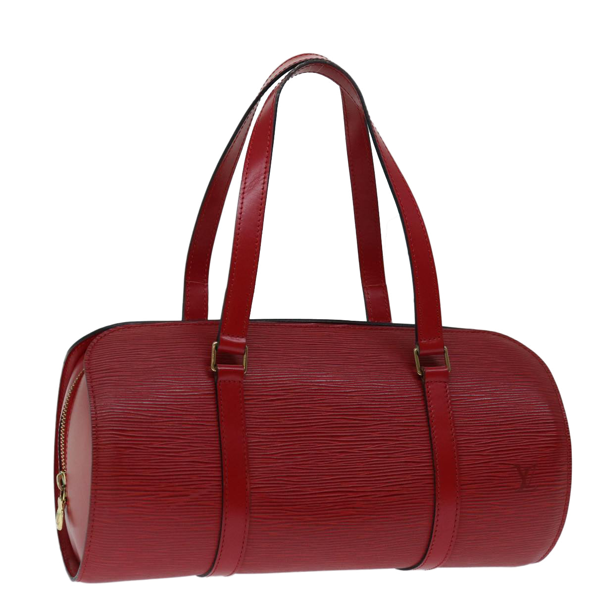 LOUIS VUITTON Epi Soufflot Hand Bag Red M52227 LV tb1066