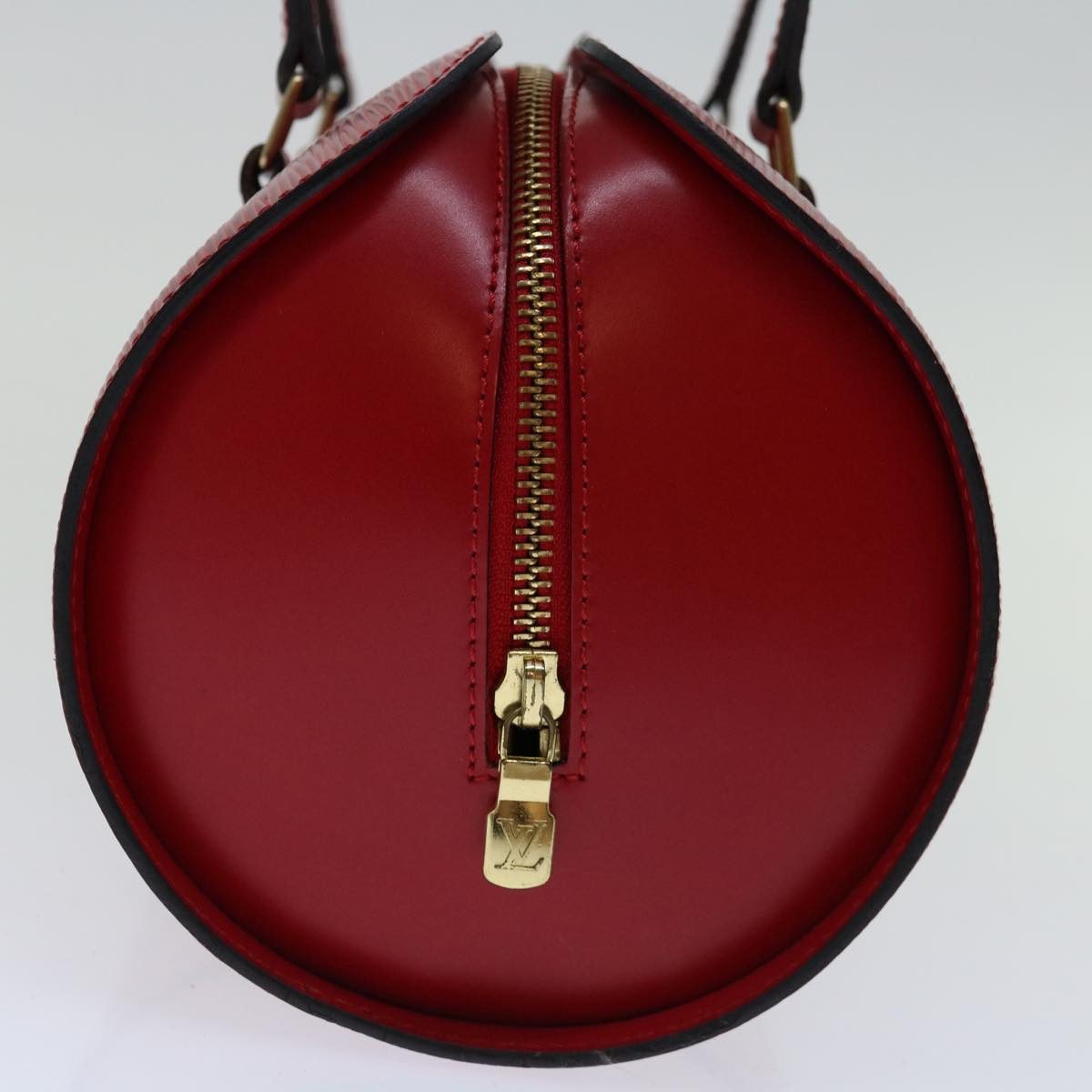 LOUIS VUITTON Epi Soufflot Hand Bag Red M52227 LV tb1066