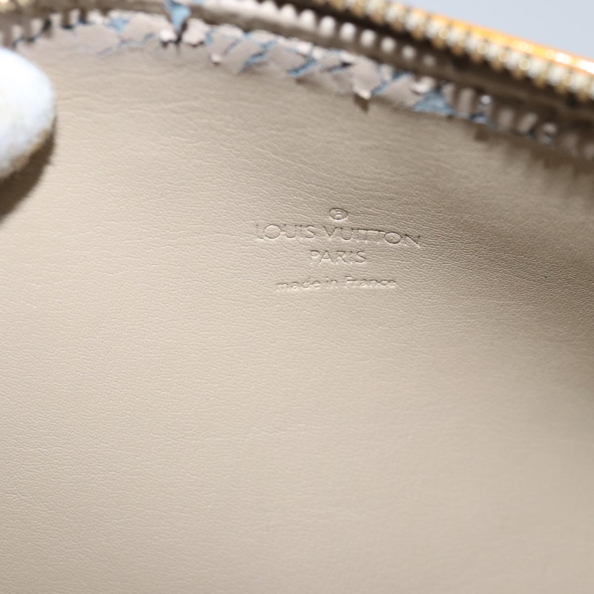 LOUIS VUITTON Monogram Vernis Bedford Hand Bag Beige M91006 LV tb1087