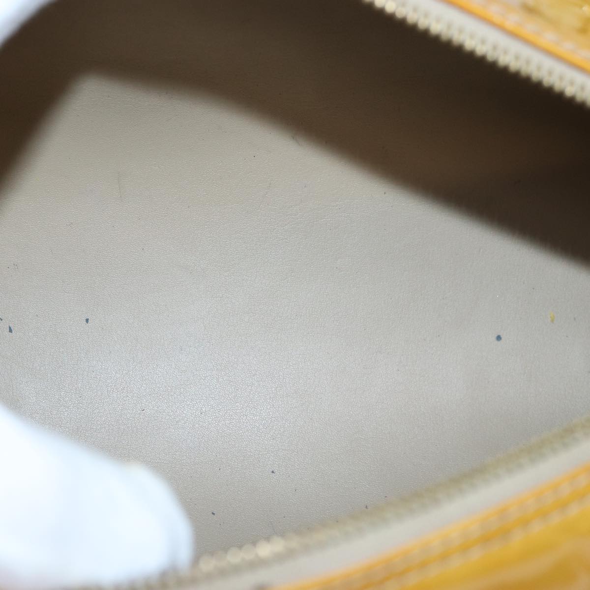LOUIS VUITTON Monogram Vernis Bedford Hand Bag Beige M91006 LV tb1087