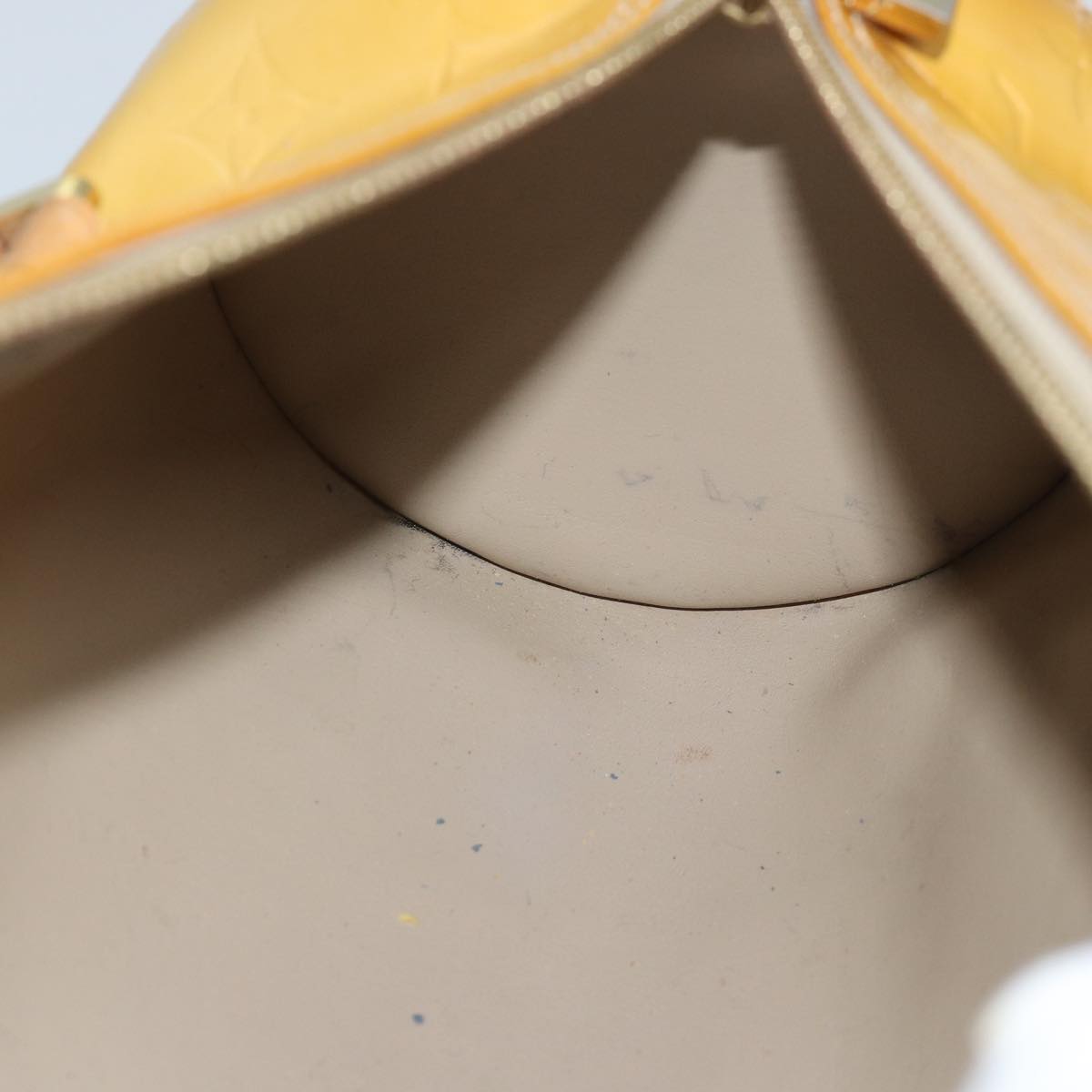 LOUIS VUITTON Monogram Vernis Bedford Hand Bag Beige M91006 LV tb1087
