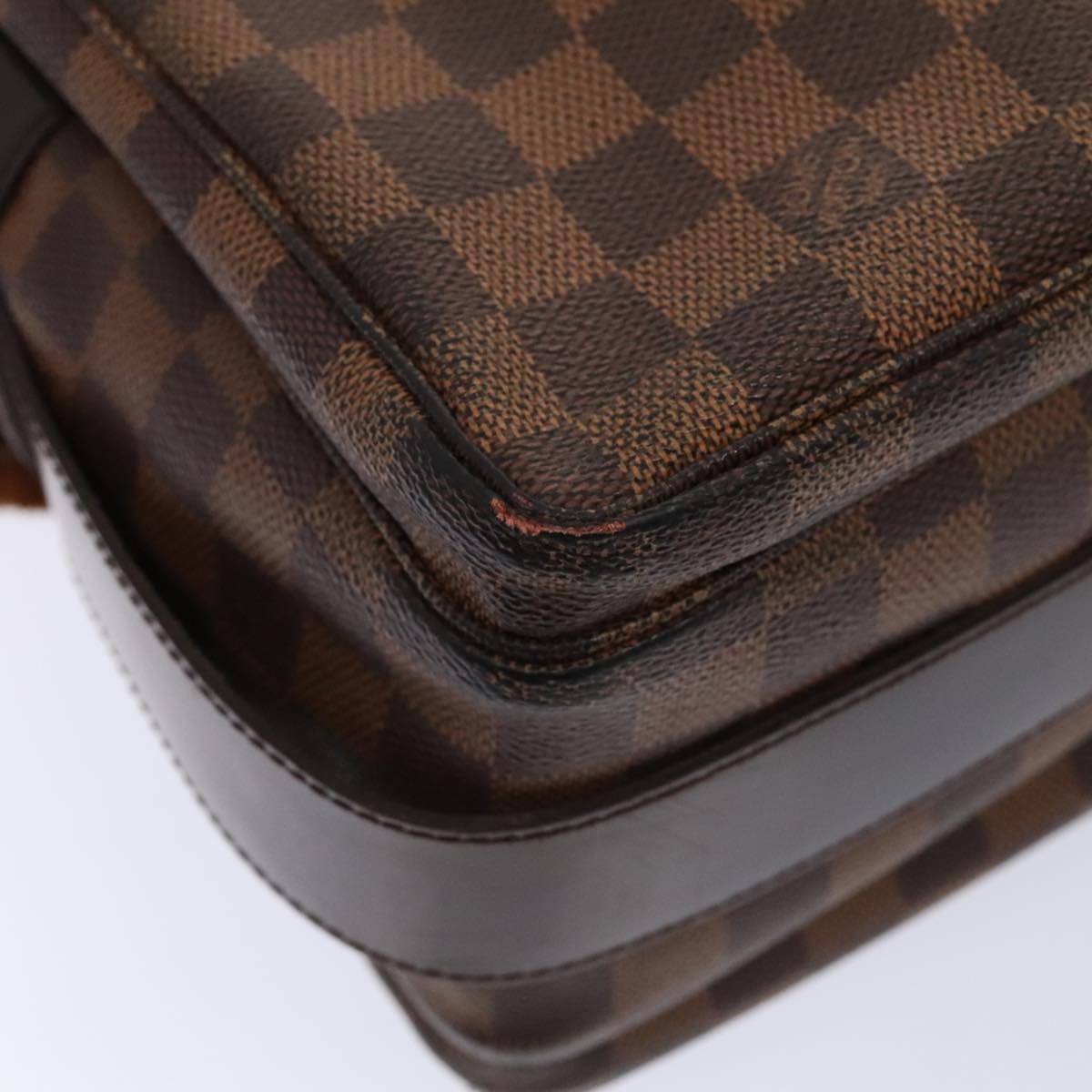 LOUIS VUITTON Damier Ebene Naviglio Shoulder Bag N45255 LV tb1118