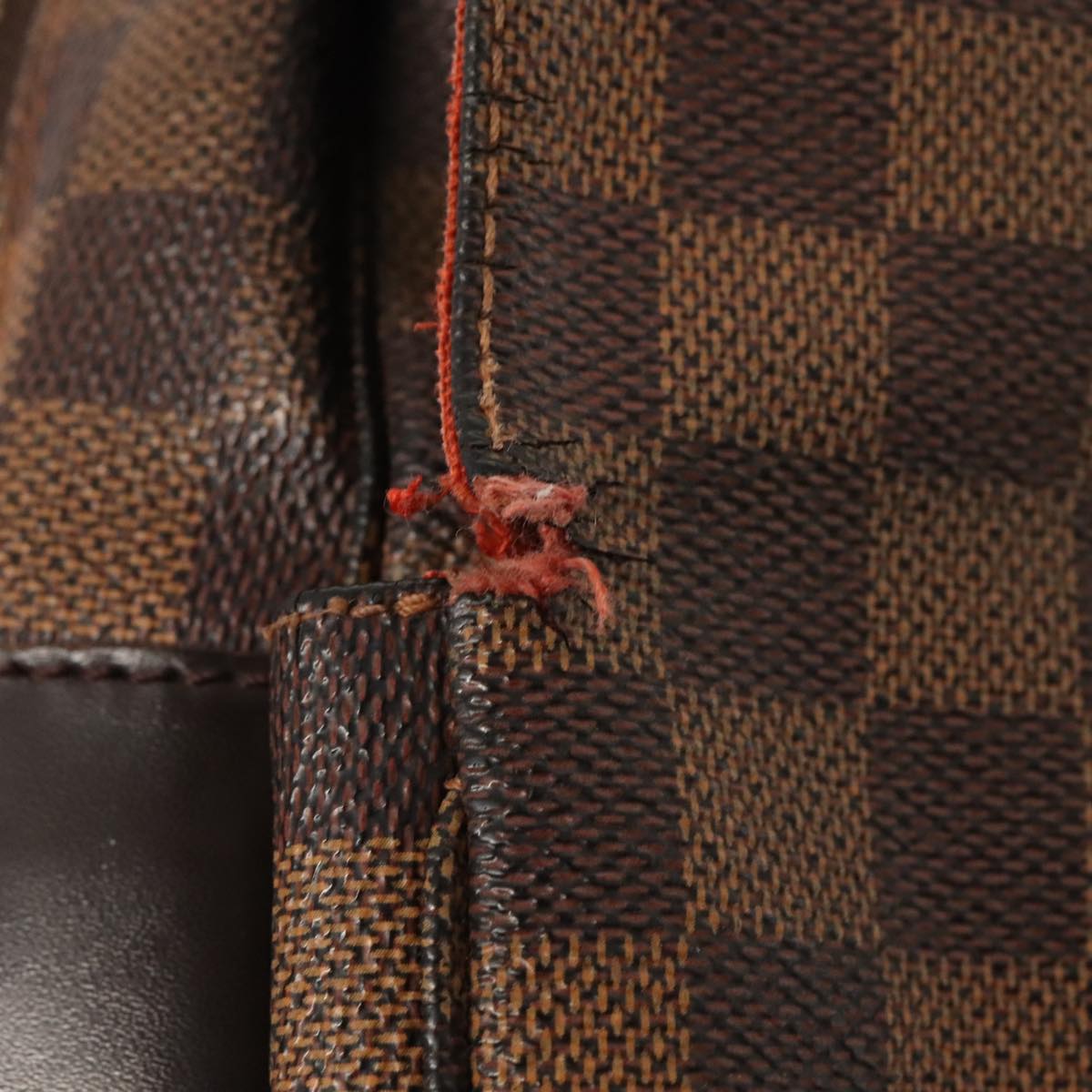LOUIS VUITTON Damier Ebene Naviglio Shoulder Bag N45255 LV tb1118