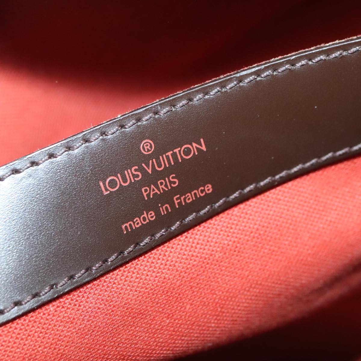 LOUIS VUITTON Damier Ebene Naviglio Shoulder Bag N45255 LV tb1118