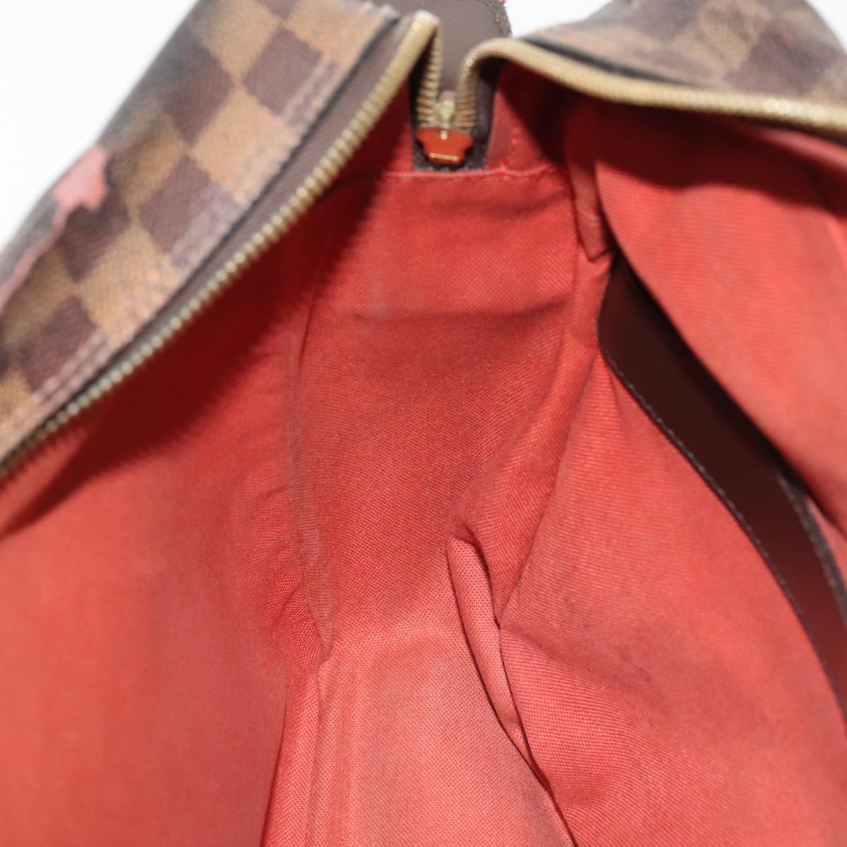 LOUIS VUITTON Damier Ebene Naviglio Shoulder Bag N45255 LV tb1118