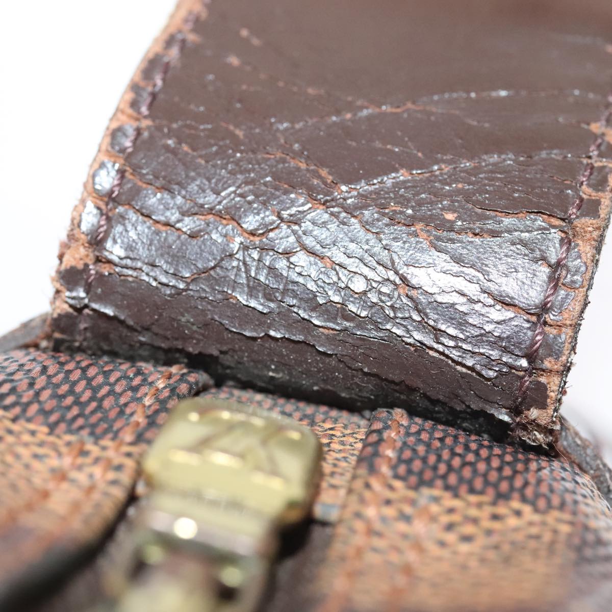 LOUIS VUITTON Damier Ebene Naviglio Shoulder Bag N45255 LV tb1118