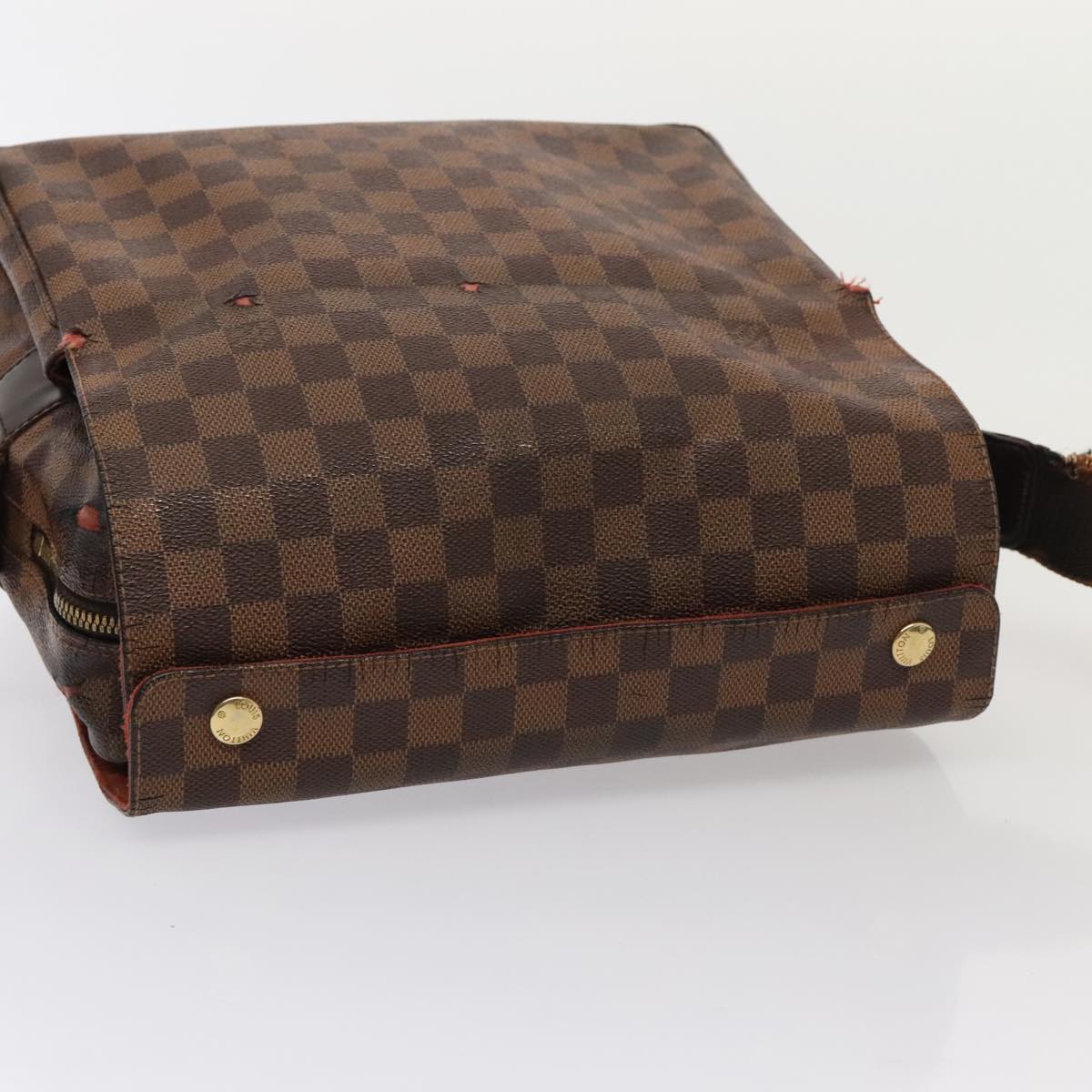 LOUIS VUITTON Damier Ebene Naviglio Shoulder Bag N45255 LV tb1118