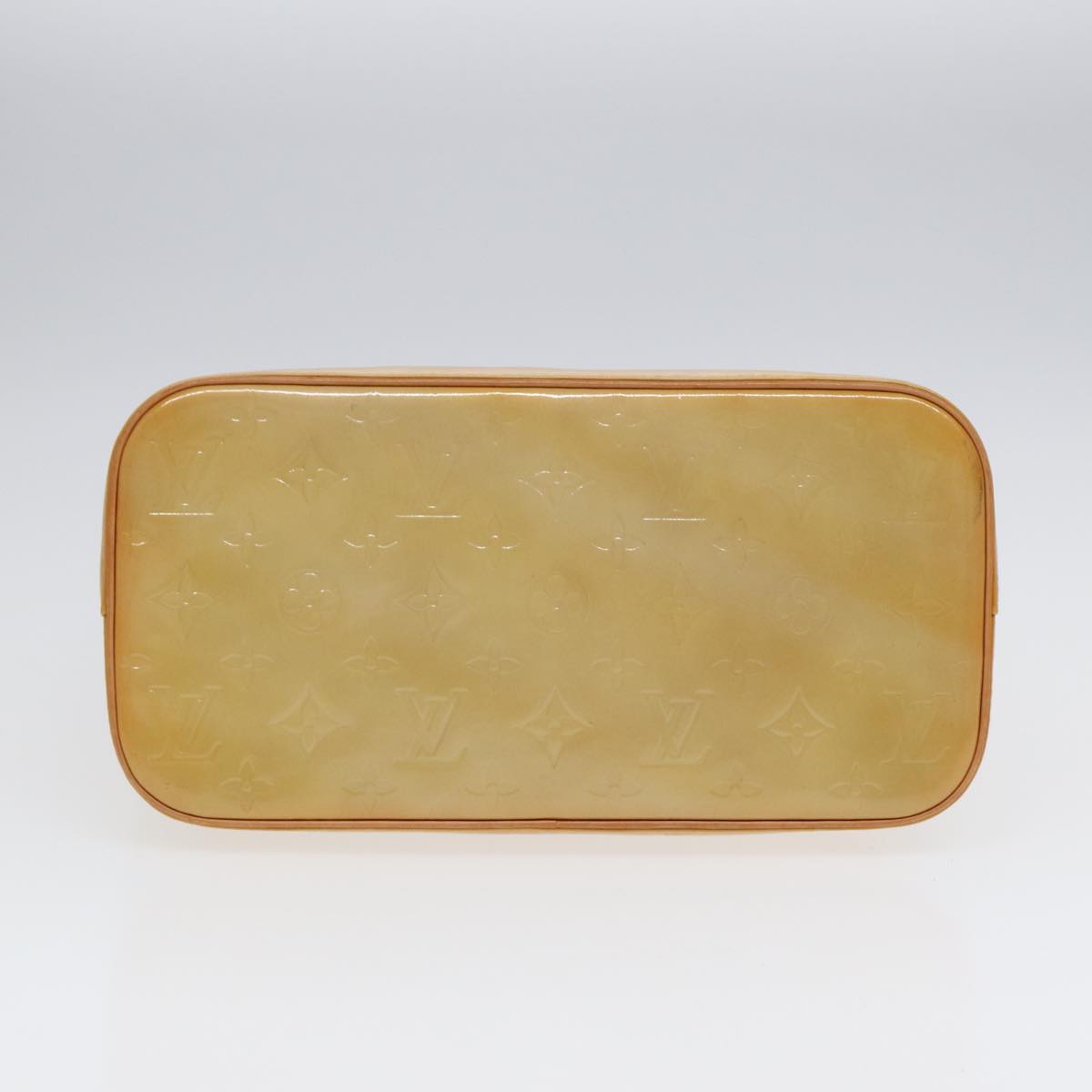 LOUIS VUITTON Monogram Vernis Houston Hand Bag Beige M91004 LV tb1136