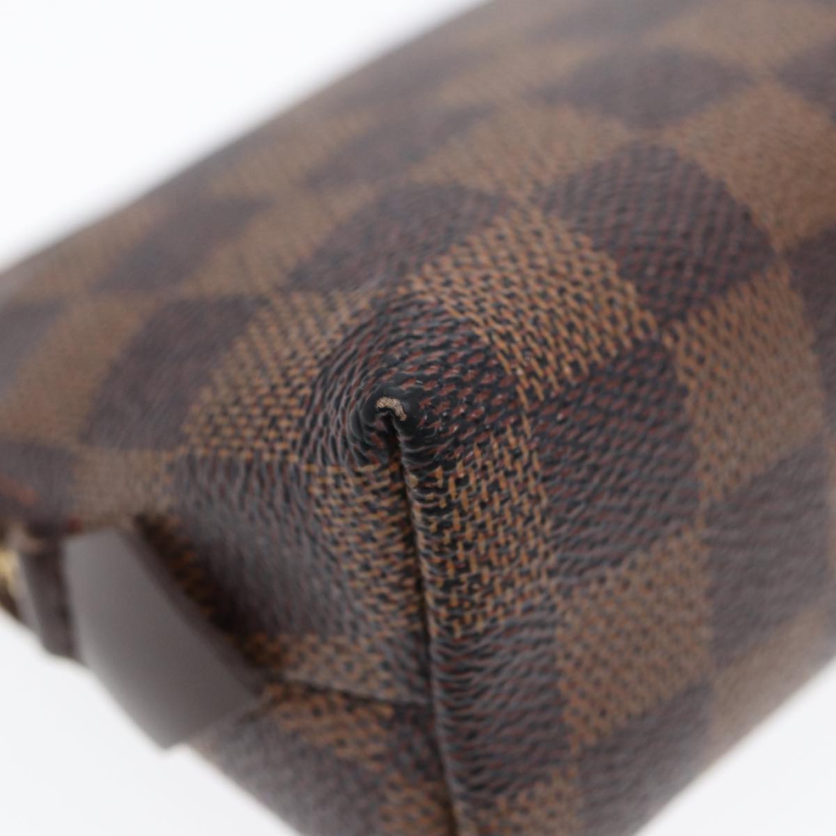 LOUIS VUITTON Damier Ebene Pochette Cosmetic PM Pouch N47516 LV tb1139