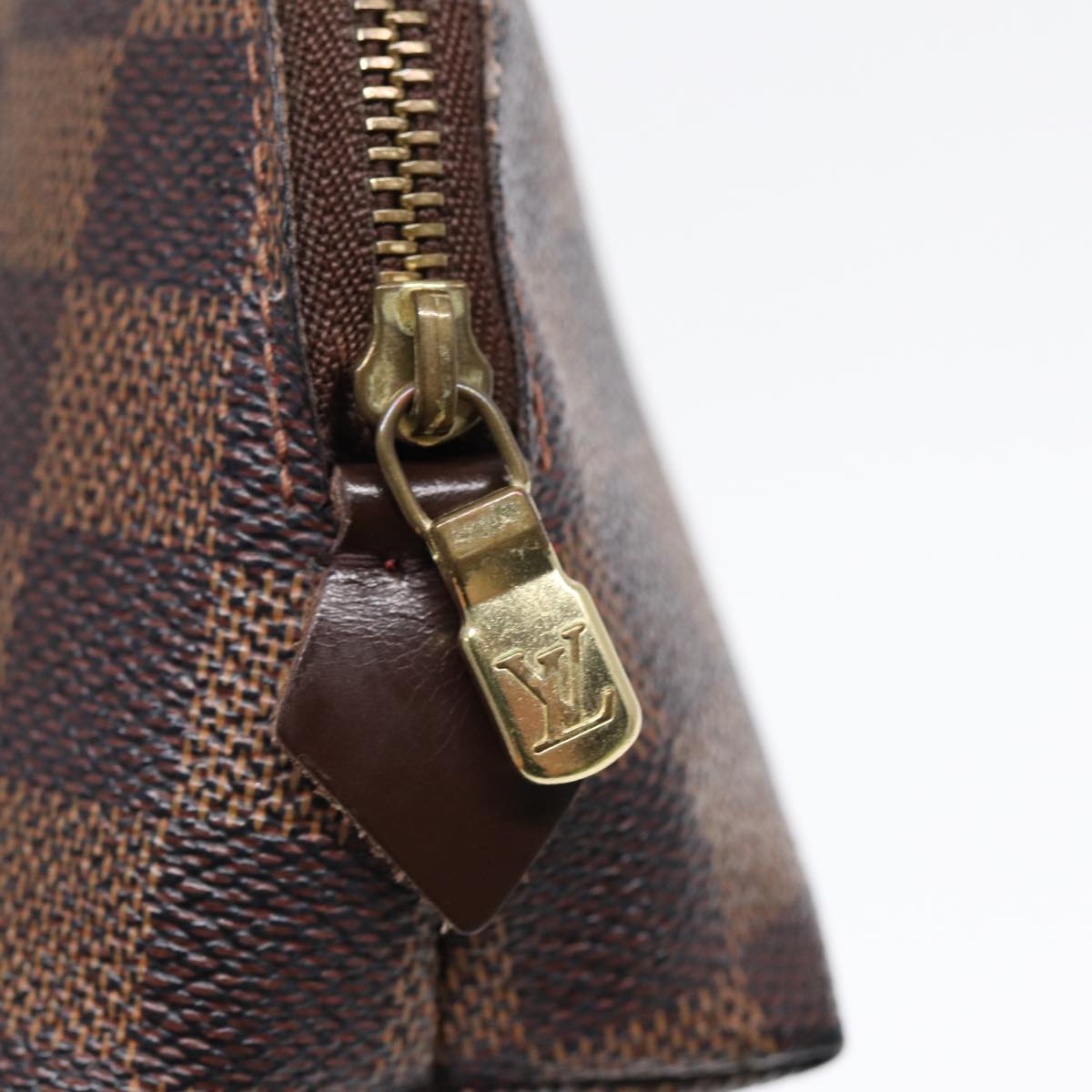 LOUIS VUITTON Damier Ebene Pochette Cosmetic PM Pouch N47516 LV tb1139