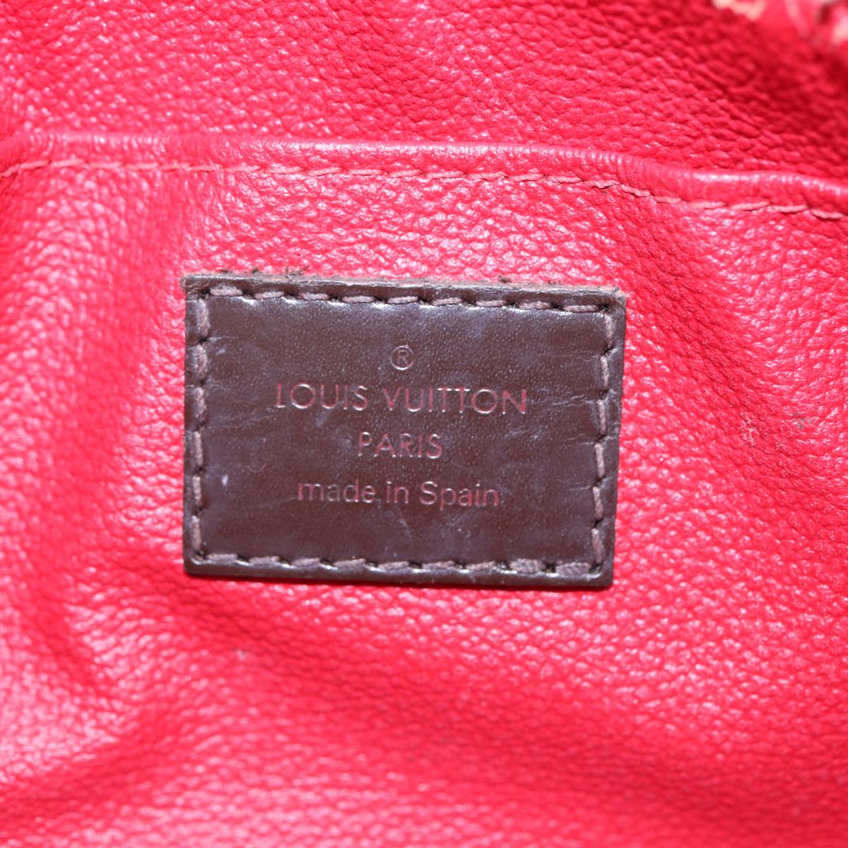 LOUIS VUITTON Damier Ebene Pochette Cosmetic PM Pouch N47516 LV tb1139