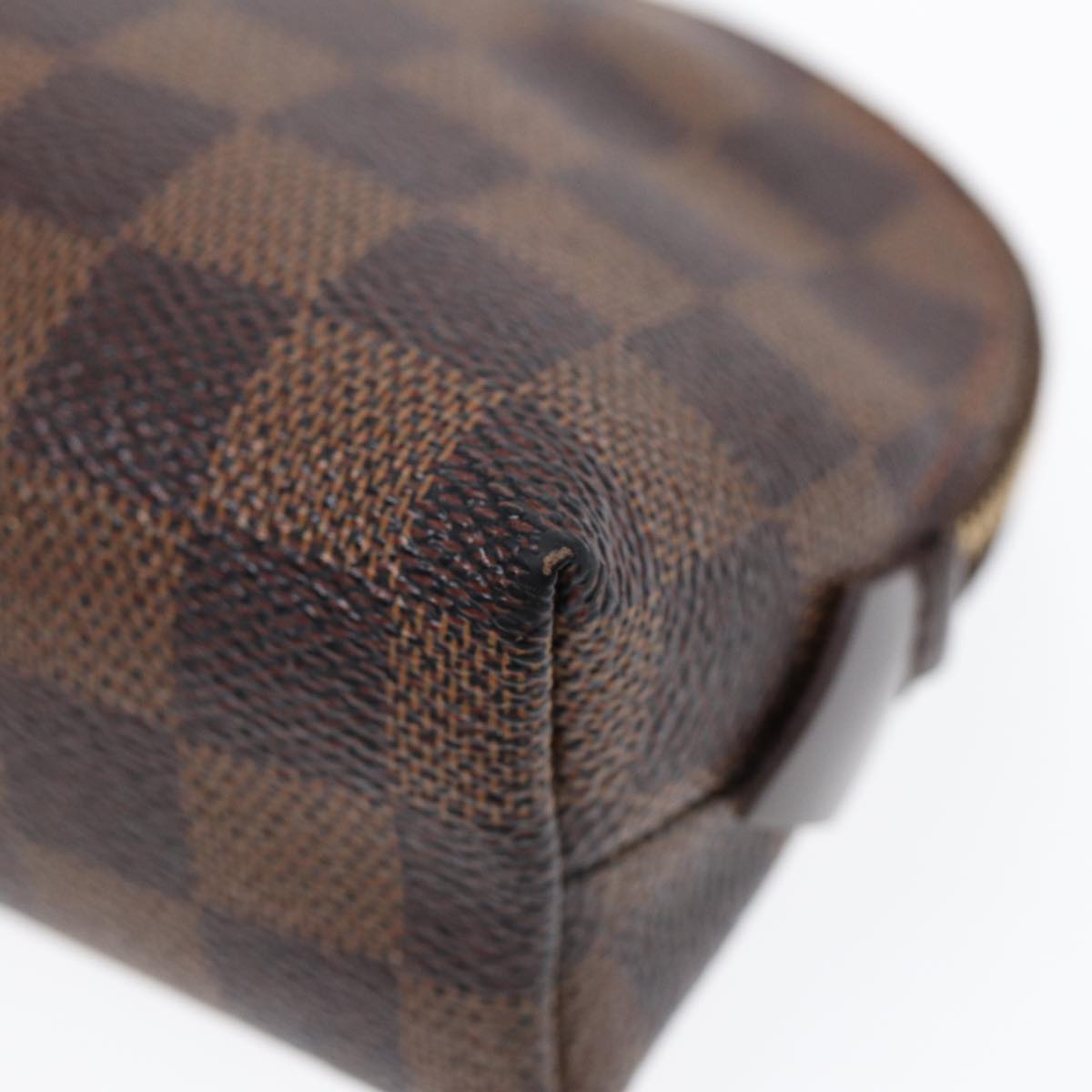LOUIS VUITTON Damier Ebene Pochette Cosmetic PM Pouch N47516 LV tb1139
